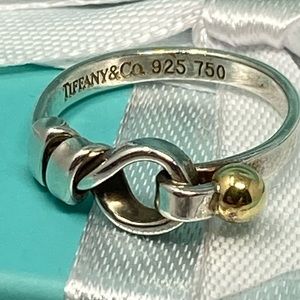 COPY - Tiffany and Co. Ring Knot Silver / 8K Gold Sz 6